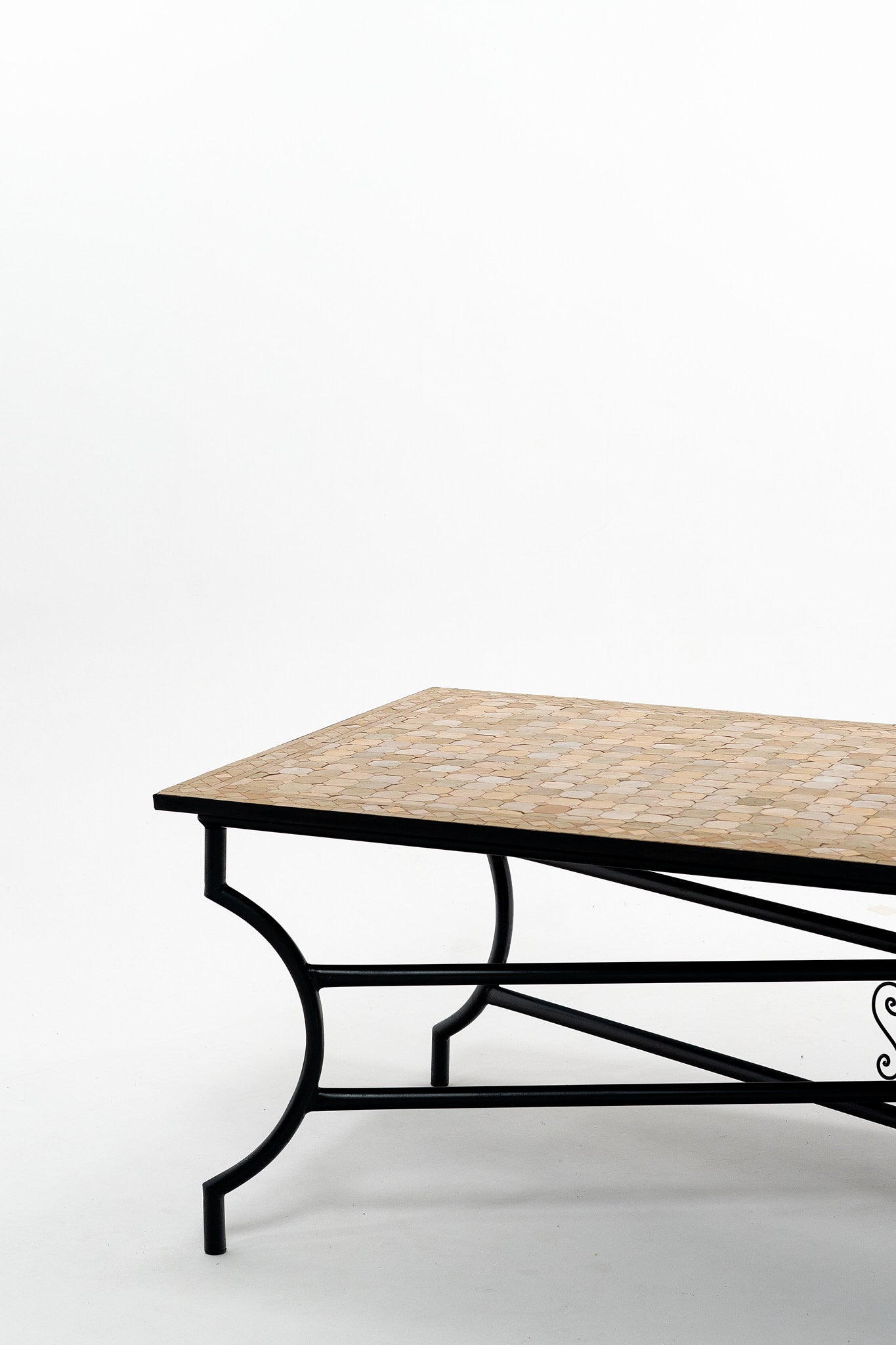 La table Bij, zellige beige, 12 personnes