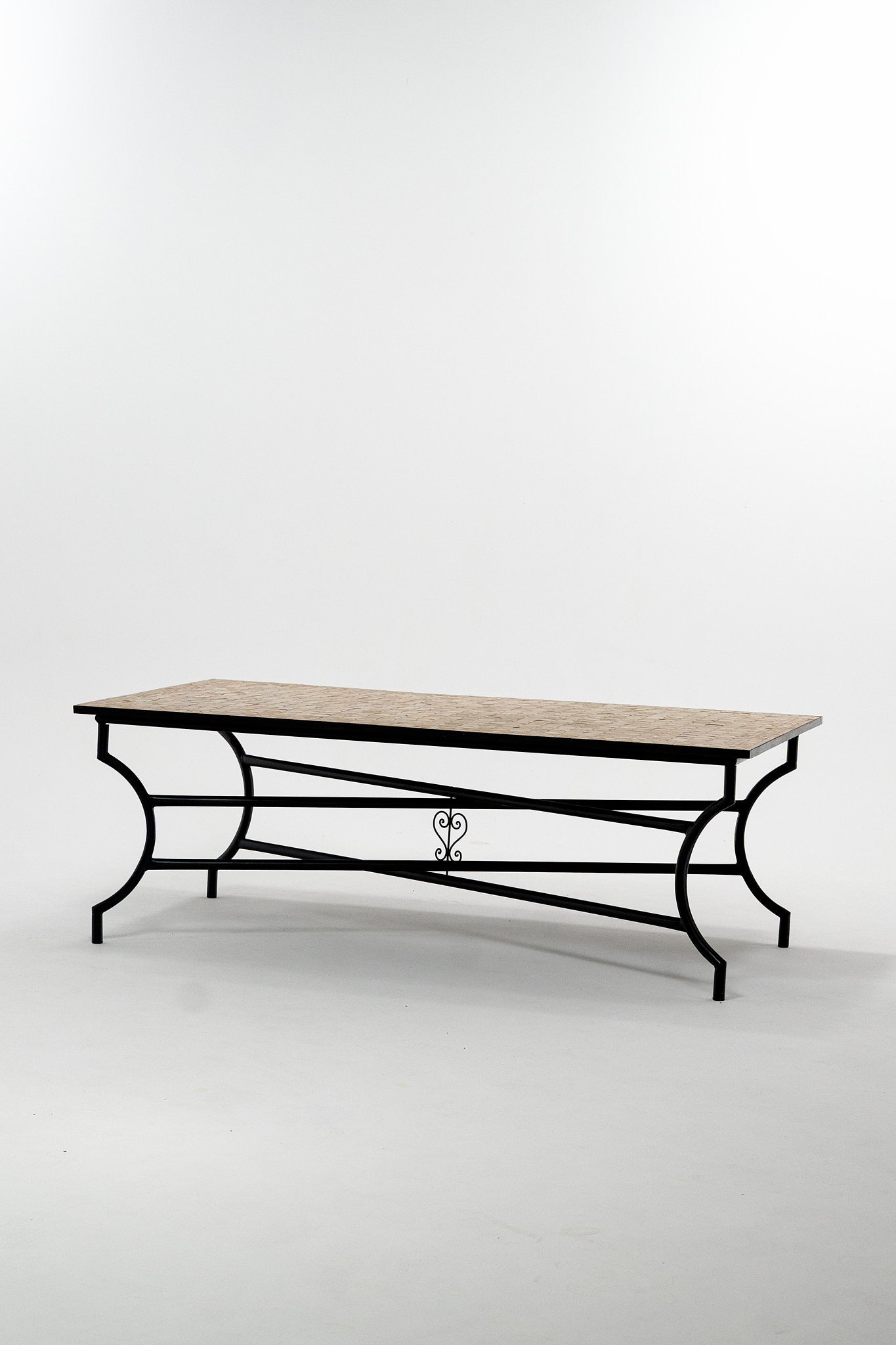 La table Bij, zellige beige, 12 personnes